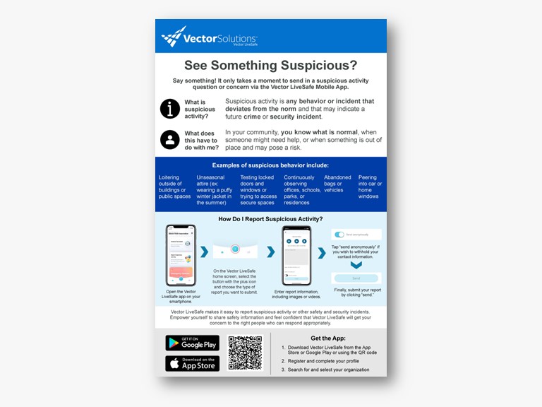 LiveSafe Report Suspicious Activity Infographic 2022- Landing Page